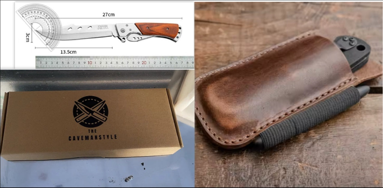 Three Fold Outdoor Camping Knives With Nylon Sets