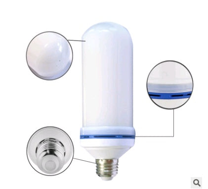 Simulation flame bulb LED flame light beating flame three gear E27 universal screw tone atmosphere light bar