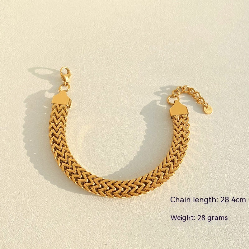 Stainless Steel Bracelet Electroplating Simple Style