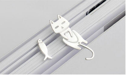 S925 Sterling Silver Stud Earrings Fashion Detachable Cat Fish Pin Studs Cute Comet Silver Earrings
