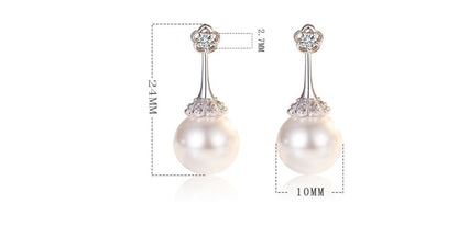 Elegant pearl earrings