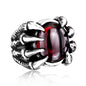 Men's Vintage Personality Titanium Steel Inlaid Zircon Ring