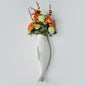 Simple Modern Creative Wall Ceramic Goldfish Vase Restaurant Mural Wall Hanging Three-Dimensional Wall Decoration Wholesale
