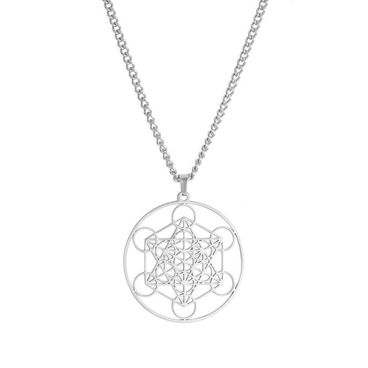 European and American Stainless Steel Hollow Pendant Supernatural Moon Goddess Necklace Couple Fashion Jewelry Factory Outlet