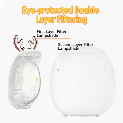 Baby Feeding, Adjustable, Creative, Rabbit, Elk Light, Silicone Light, Touch Light, Clap Light, Small Electric Light, Ambient Light, Night Light