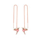 Fashion Jewelry New Unique Little Bird Drop Long Hanging Hummingbird Earrings For Women Elegant Girl Tassel Crystal Pendant Earring Jewelry