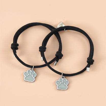 Luminous Dog Claw Pendant Love Magnetic Buckle Attracts