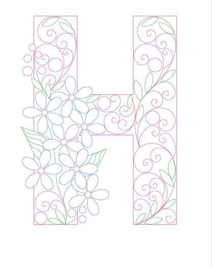 Paper Filigree Painting Kit - Letters