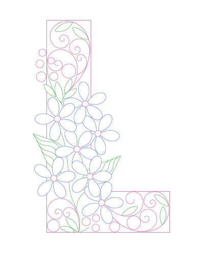 Paper Filigree Painting Kit - Letters