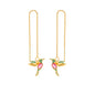 Fashion Jewelry New Unique Little Bird Drop Long Hanging Hummingbird Earrings For Women Elegant Girl Tassel Crystal Pendant Earring Jewelry