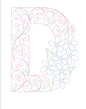 Paper Filigree Painting Kit - Letters