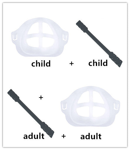 Three-dimensional Support Frame Anti-stuffing And Breathable Inner Pad