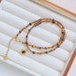 Autumn And Winter Maillard Color Necklace For Women