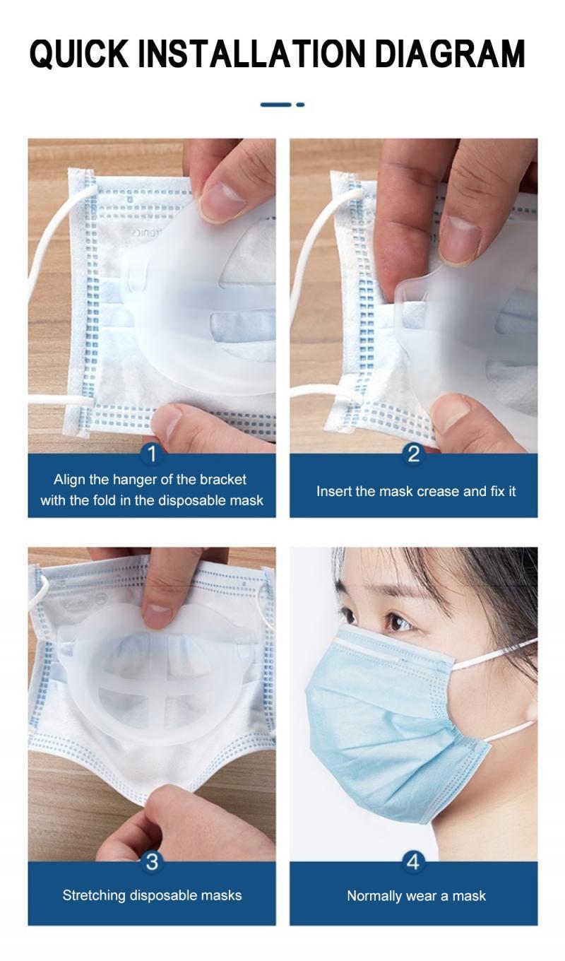 Three-dimensional Support Frame Anti-stuffing And Breathable Inner Pad