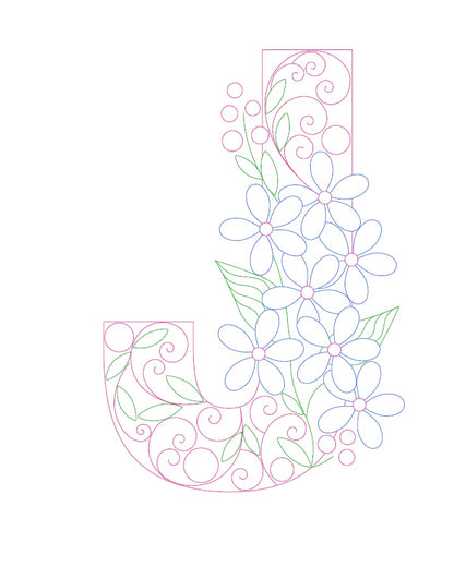 Paper Filigree Painting Kit - Letters