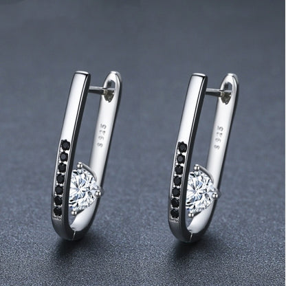 Simple All-matching Graceful Design U-shaped Earrings
