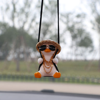 Car Swing Duck Automobile Hanging Ornament Cross-border Foreign Trade Car Rearview Mirror Pendant To Swing Duck Automobile Hanging Ornament