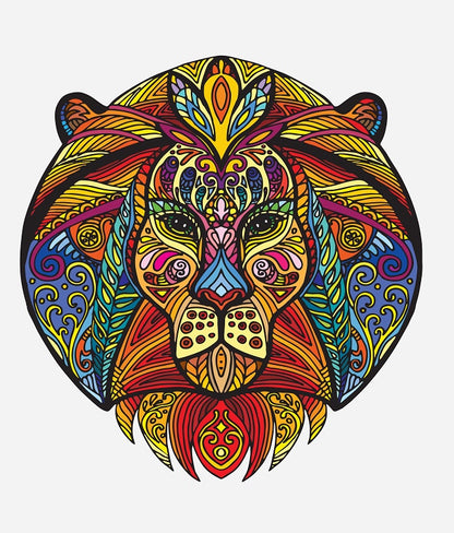 Each Piece Is Animal Shaped Christmas Gift Colorful Elephant Turtle Wooden Jigsaw Puzzles