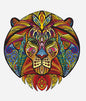 Each Piece Is Animal Shaped Christmas Gift Colorful Elephant Turtle Wooden Jigsaw Puzzles