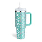 40oz Straw Coffee Mug With Handle Portable Car Stainless Steel Water Bottle Large Capacity Travel Bisphenol A Free Mug