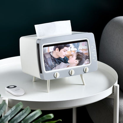 TV Tissue Box Home Living Room Creative Paper Box