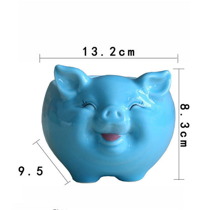 Simple Nordic Cartoon Animal Succulent Flower Pot Ceramic Decorative Ornaments